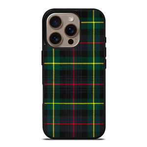 RED YELLOW TARTAN PLAID PATTERN iPhone 16 Pro Case Cover