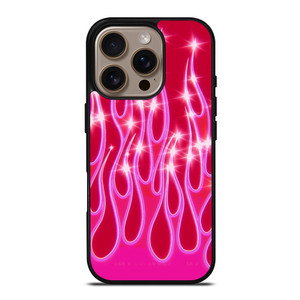 SNINY PINK FLAMES iPhone 16 Pro Case Cover SNINY PINK FLAMES iPhone 16 Pro Case Cover