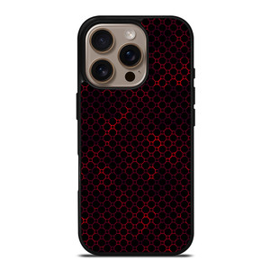 STYLISH HEXAGONAL RED PATTERN iPhone 16 Pro Case Cover STYLISH HEXAGONAL RED PATTERN iPhone 16 Pro Case Cover