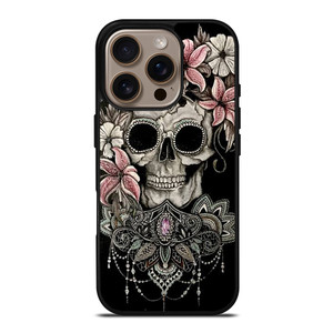SUGAR SKULL FLOWER iPhone 16 Pro Case Cover SUGAR SKULL FLOWER iPhone 16 Pro Case Cover