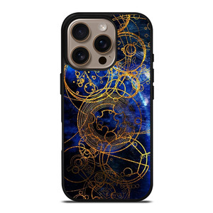 TIME LORD WRITING GOLD BLUE iPhone 16 Pro Case Cover