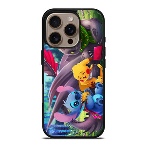 TOOTHLESS STITCH PIKACHU iPhone 16 Pro Case Cover