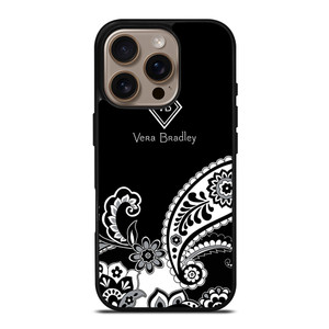 VERA BRADLEY BLACK AND WHITE iPhone 16 Pro Case Cover VERA BRADLEY BLACK AND WHITE iPhone 16 Pro Case Cover