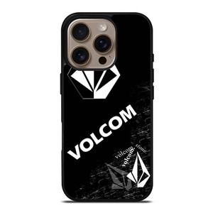 VOLCOM BLACK LOGO iPhone 16 Pro Case Cover