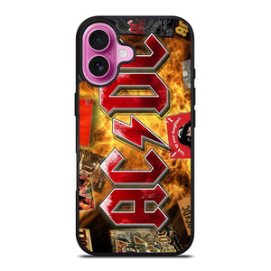 ACDC BAND LOGO ALBUM iPhone 16 Plus Case Cover ACDC BAND LOGO ALBUM iPhone 16 Plus Case Cover