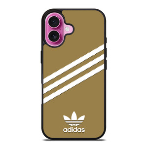 ADIDAS ORIGINALS STRIPES BEIGE iPhone 16 Plus Case Cover ADIDAS ORIGINALS STRIPES BEIGE iPhone 16 Plus Case Cover