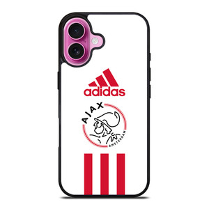 AJAX AMSTERDAM FC ADIDAS STRIPES iPhone 16 Plus Case Cover