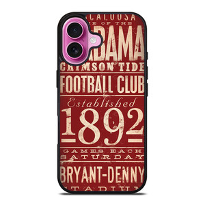 ALABAMA CRIMSON TIDE FOOTBALL CLUB 1892 iPhone 16 Plus Case Cover