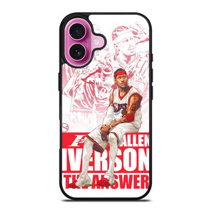ALLEN IVERSON SIXERS NBA iPhone 16 Plus Case Cover ALLEN IVERSON SIXERS NBA iPhone 16 Plus Case Cover