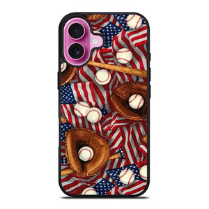 AMERICAN BASEBALL ABSTRACT iPhone 16 Plus Case Cover AMERICAN BASEBALL ABSTRACT iPhone 16 Plus Case Cover