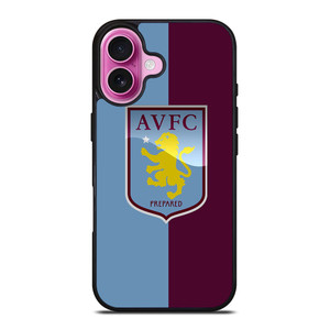 ASTON VILLA FC LOGO FOOTBALL CLUB iPhone 16 Plus Case Cover