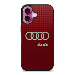 AUDI LOGO RED iPhone 16 Plus Case Cover