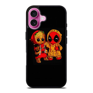 BABY DEADPOOL AND GROOOT iPhone 16 Plus Case Cover