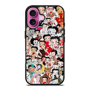 BETTY BOOP CARTOON COLLAGE iPhone 16 Plus Case Cover