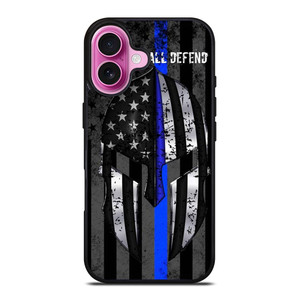 BLUE LINE POLICE WARRIOR iPhone 16 Plus Case Cover BLUE LINE POLICE WARRIOR iPhone 16 Plus Case Cover