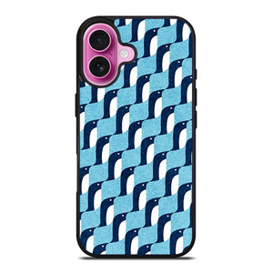 BLUE PENGUINS PATTERN iPhone 16 Plus Case Cover