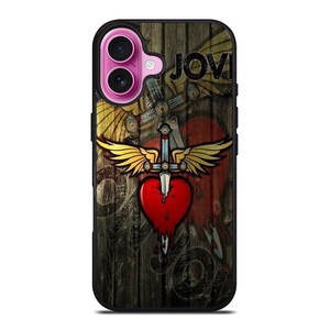 BON JOVI WOODEN LOGO iPhone 16 Plus Case Cover