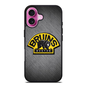 BOSTON BRUINS METAL LOGO iPhone 16 Plus Case Cover