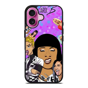 CARDI B CARTOON iPhone 16 Plus Case Cover