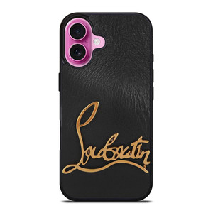 CHRISTIAN LOUBOUTIN LOGO LEATHER iPhone 16 Plus Case Cover