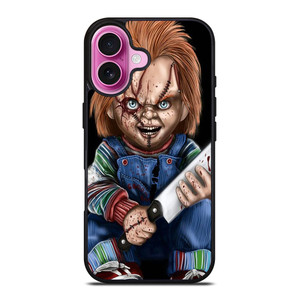 CHUCKY WITH KNIFE iPhone 16 Plus Case Cover