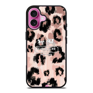 COACH NEW YORK LEOPARD SKIN iPhone 16 Plus Case Cover