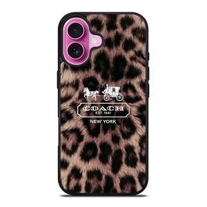 COACH NEW YORK LEOPARD iPhone 16 Plus Case Cover COACH NEW YORK LEOPARD iPhone 16 Plus Case Cover