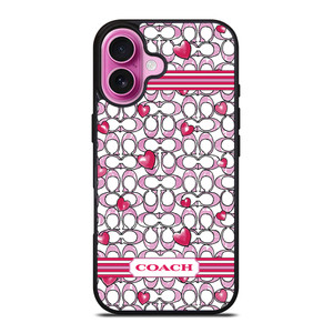 COACH NEW YORK LOVE iPhone 16 Plus Case Cover COACH NEW YORK LOVE iPhone 16 Plus Case Cover