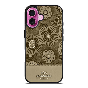 COACH NEW YORK TEA ROSE 2 iPhone 16 Plus Case Cover