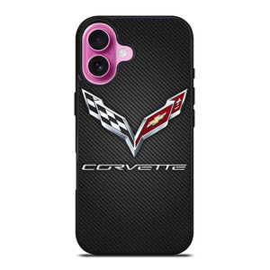 CORVETTE CARBON EMBLEM iPhone 16 Plus Case Cover