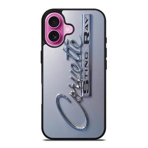 CORVETTE STINGRAY SILVER LOGO iPhone 16 Plus Case Cover