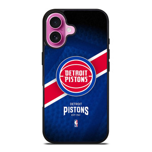 DETROIT PISTONS NBA TEAM iPhone 16 Plus Case Cover