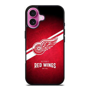DETROIT RED WINGS NHL TEAM LOGO iPhone 16 Plus Case Cover