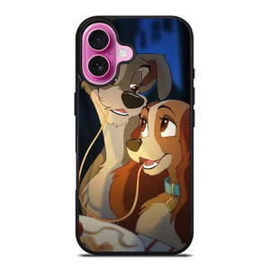 DISNEY CARTOON LADY AND THE TRAMP iPhone 16 Plus Case Cover
