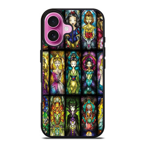 DISNEY PRINCESS STAINED GLASS iPhone 16 Plus Case Cover DISNEY PRINCESS STAINED GLASS iPhone 16 Plus Case Cover