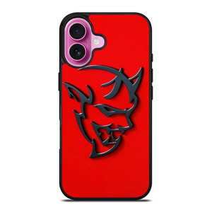 DODGE DEMON LOGO RED iPhone 16 Plus Case Cover