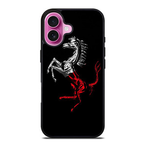 FERRARI LOGO CHROME HORSE iPhone 16 Plus Case Cover FERRARI LOGO CHROME HORSE iPhone 16 Plus Case Cover