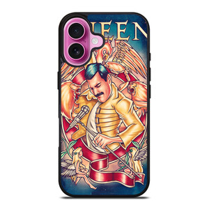 FREDDIE MERCURY QUEEN ART iPhone 16 Plus Case Cover FREDDIE MERCURY QUEEN ART iPhone 16 Plus Case Cover