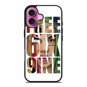 FREE 6IX9INE 69 SIXNINE CARTOON RAPPER iPhone 16 Plus Case Cover