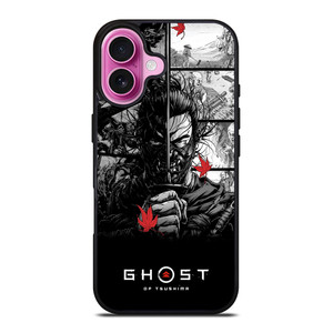 GHOST OF TSUSHIMA LOGO BLACK WHITE iPhone 16 Plus Case Cover