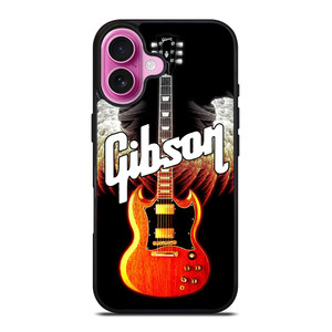 GIBSON GUITAR WINGS LOGO iPhone 16 Plus Case Cover