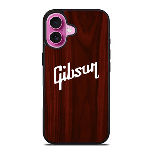 GIBSON GUITAR WOODEN LOGO iPhone 16 Plus Case Cover