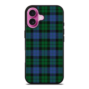 GREEN BLUE TARTAN PLAID PATTERN iPhone 16 Plus Case Cover GREEN BLUE TARTAN PLAID PATTERN iPhone 16 Plus Case Cover