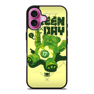 GREEN DAY BAND BEAR GUN iPhone 16 Plus Case Cover GREEN DAY BAND BEAR GUN iPhone 16 Plus Case Cover
