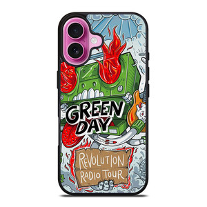 GREEN DAY BAND REVOLUTION RADIO TOUR iPhone 16 Plus Case Cover GREEN DAY BAND REVOLUTION RADIO TOUR iPhone 16 Plus Case Cover