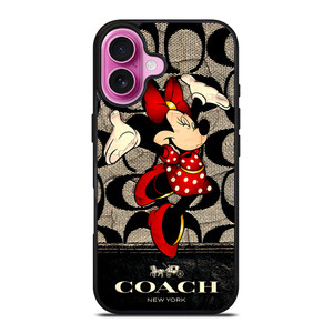 HAPPY COACH MINNIY MOUSE iPhone 16 Plus Case Cover HAPPY COACH MINNIY MOUSE iPhone 16 Plus Case Cover