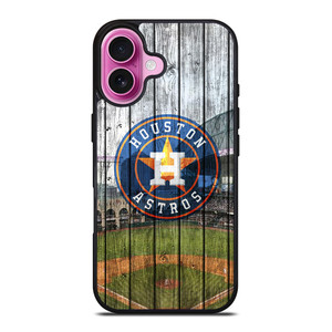 HOUSTON ASTROS WOODEN LOGO iPhone 16 Plus Case Cover