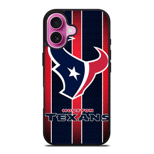 HOUSTON TEXANS STRIPE LOGO iPhone 16 Plus Case Cover