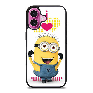 I LOVE MINION iPhone 16 Plus Case Cover I LOVE MINION iPhone 16 Plus Case Cover