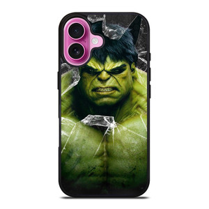 INCREDIBLE HULK CRACKS GLASS iPhone 16 Plus Case Cover